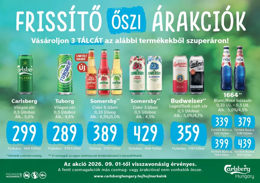 Frissítő őszi árakciók – nagyker ajánlat